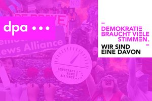 dpa und Democracy News Alliance beteiligen sich an Aktionswoche „Demokratie braucht viele Stimmen“ (Credit: dpa Deutsche Presse-Agentur GmbH)
