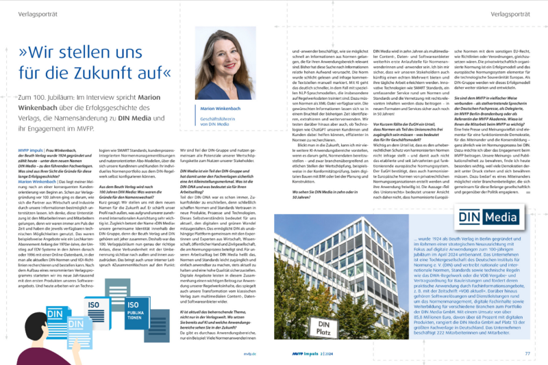 Marion Winkenbach im Interview mit MVFP impuls