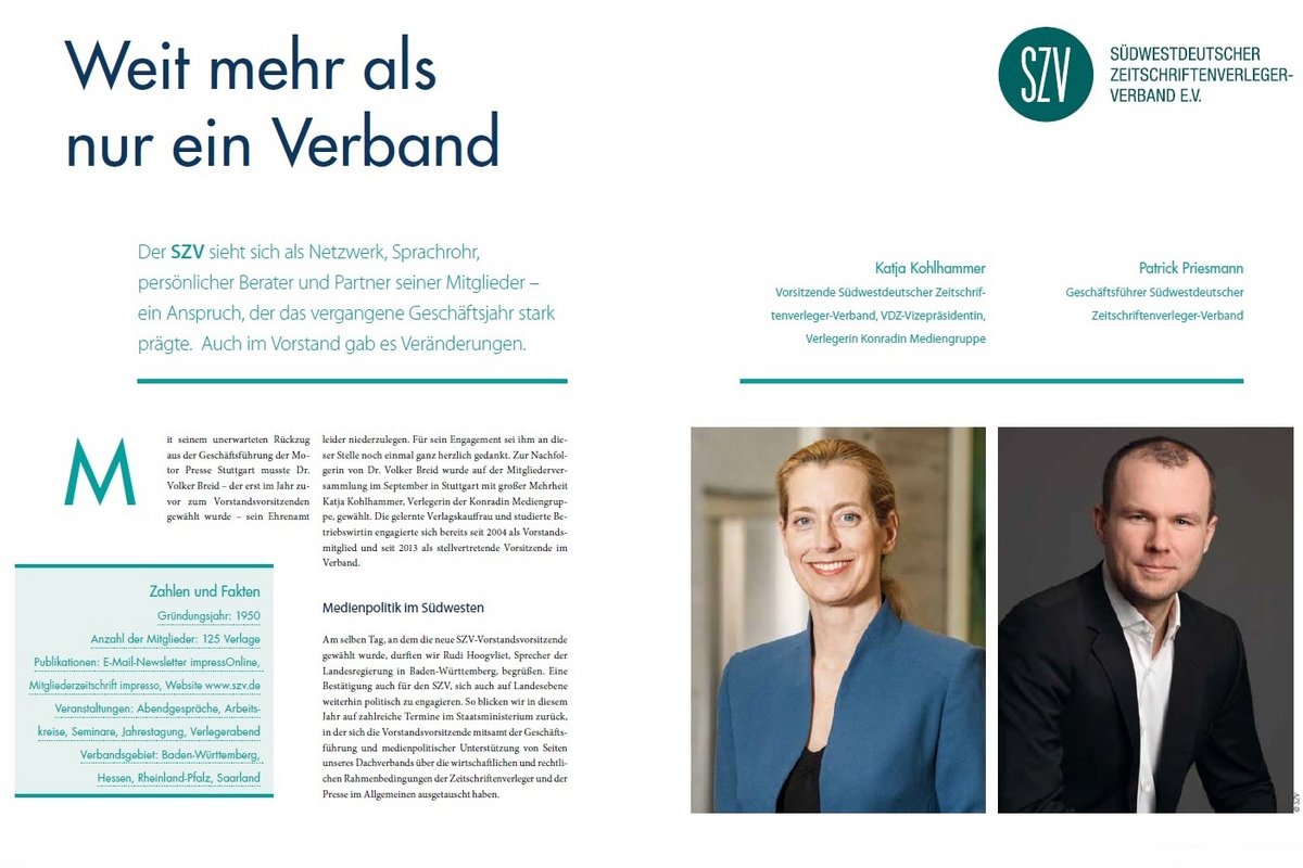 SZV-Beitrag erschienen im VDZ Kompendium 2018