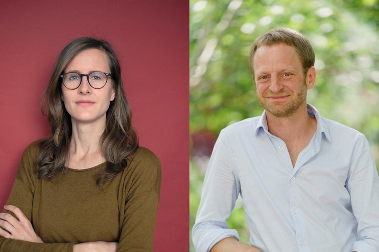 Anna Kemper (Foto: Milena Carstens) und Tillmann Prüfer (Foto: Max Zerrahn) werden zu stellvertretenden Chefredakteuren des ZEITmagazins berufen