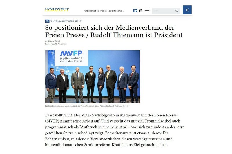 Bild: Screenshot horizont.net vom 17. März 2022