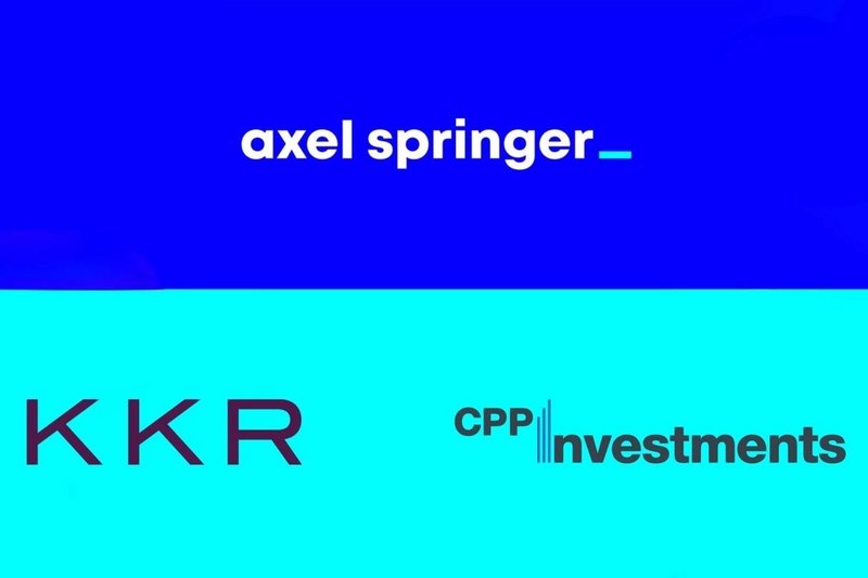 Grafik der Logos von Axel Springer, KKR und CPP Investments (Foto: Axel Springer SE)
