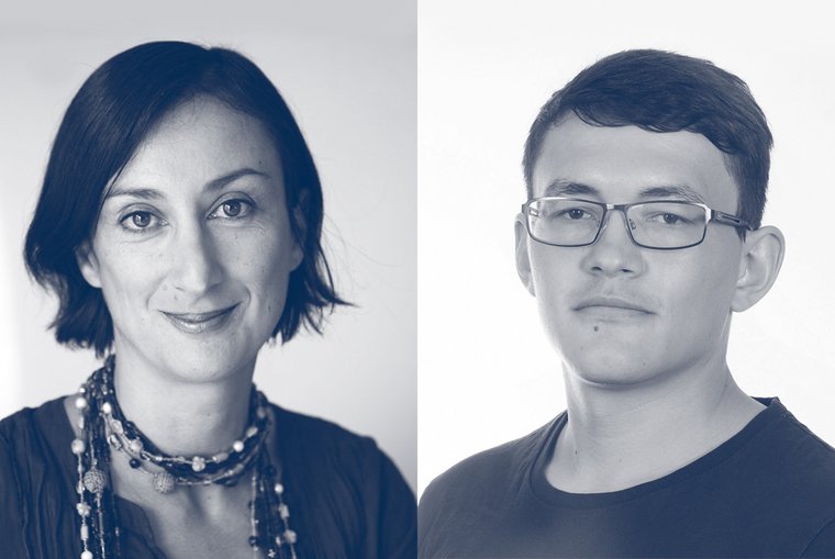 Preisträger der Victoria für Pressefreiheit 2018: Daphne Caruana Galizia (Foto: Pippa Zammit Cutajar) und Ján Kuciak