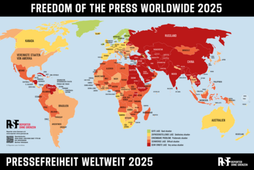 Media Freedom Ranking Rangliste der Pressefreiheit 2025: Wirtschaftlicher Druck schwächt ...