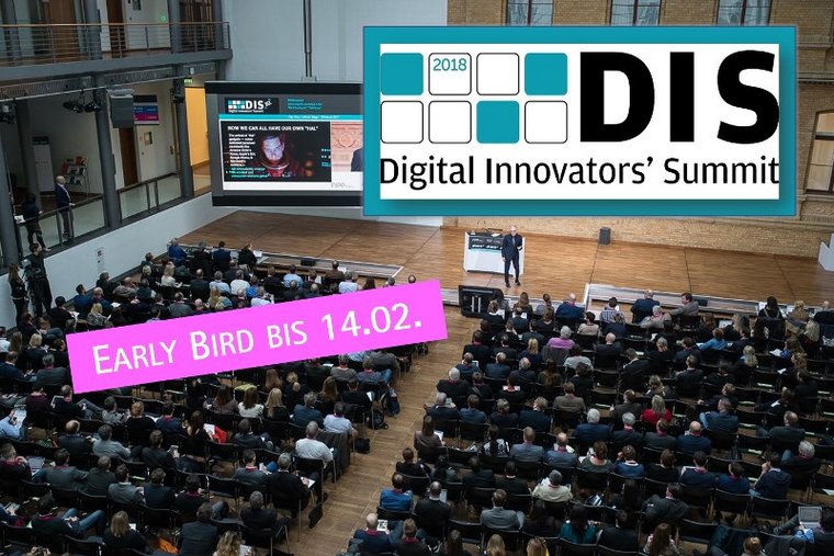Digital Innovators' Summit: Neue Referenten bestätigt, Early Bird bis 14. Februar