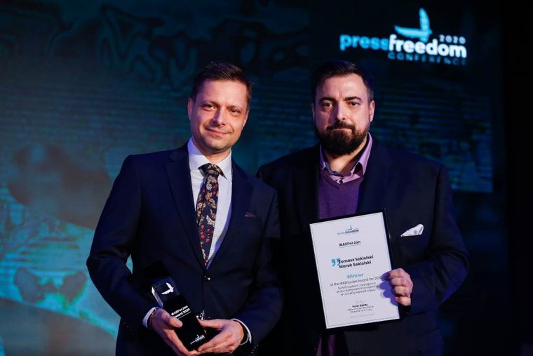Tomasz Sekielski und Marek Sekielski wurden mit dem #AllForJan-Award ausgezeichnet