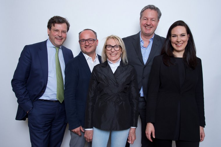 Alexander von Reibnitz, Harry Gatterer, Waltraut von Mengden, Andreas Arntzen und Anina Veigel (v.l.n.r.) (Foto: Christian Rudnik)