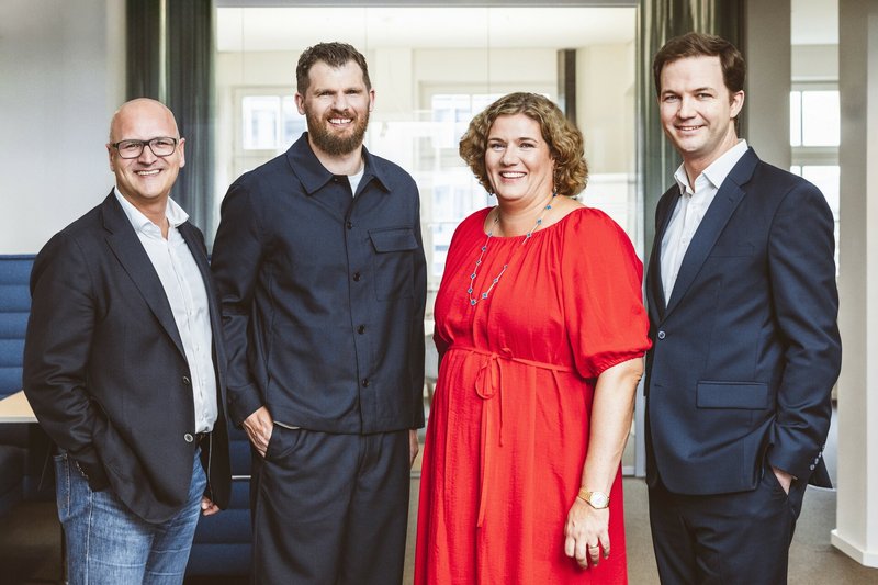 Bauer Media Group Executive Board, v.l.n.r.: Gerald Mai, Jan Wachtel, Yvonne Bauer, Vivian Mohr (Foto: Bauer Media Group/Phillip Eggers)