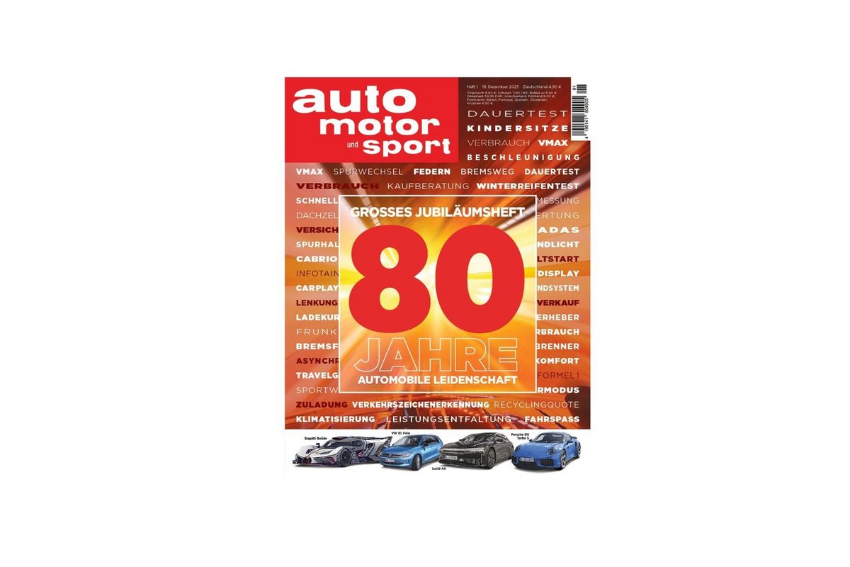 auto motor und sport feiert 80. Geburtstag; Coverbild © Motor Presse Stuttgart auto motor und sport feiert 80. Geburtstag; Coverbild © Motor Presse Stuttgart
