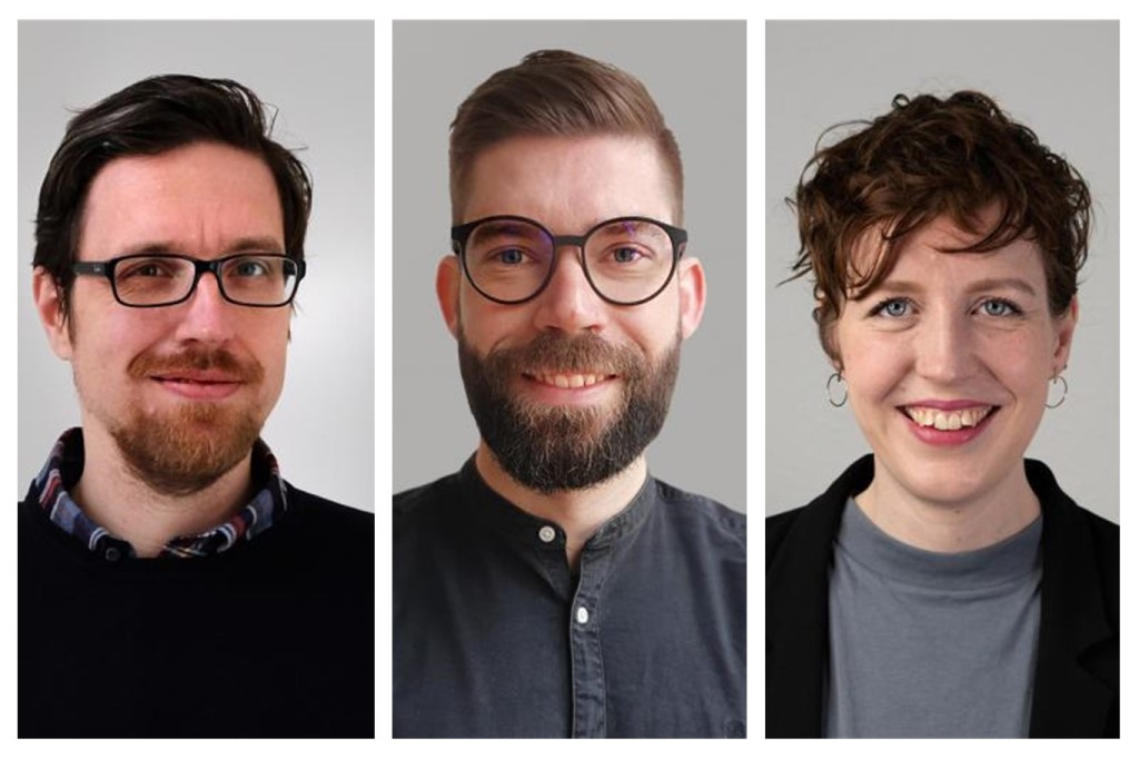 v.l.n.r.: Martin Fischer (Foto: Heise Medien), Tobias Knaack (Foto: Rixa Knaack), Hannah Monderkamp (Foto: Jonathan Kemper)