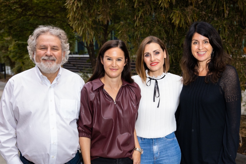 v.l.: Hans-Peter Junker, Doris Brückner, Bella Lesnik und Brigitte Huber (Fotocredit: Joshua Sammer/Getty Images)